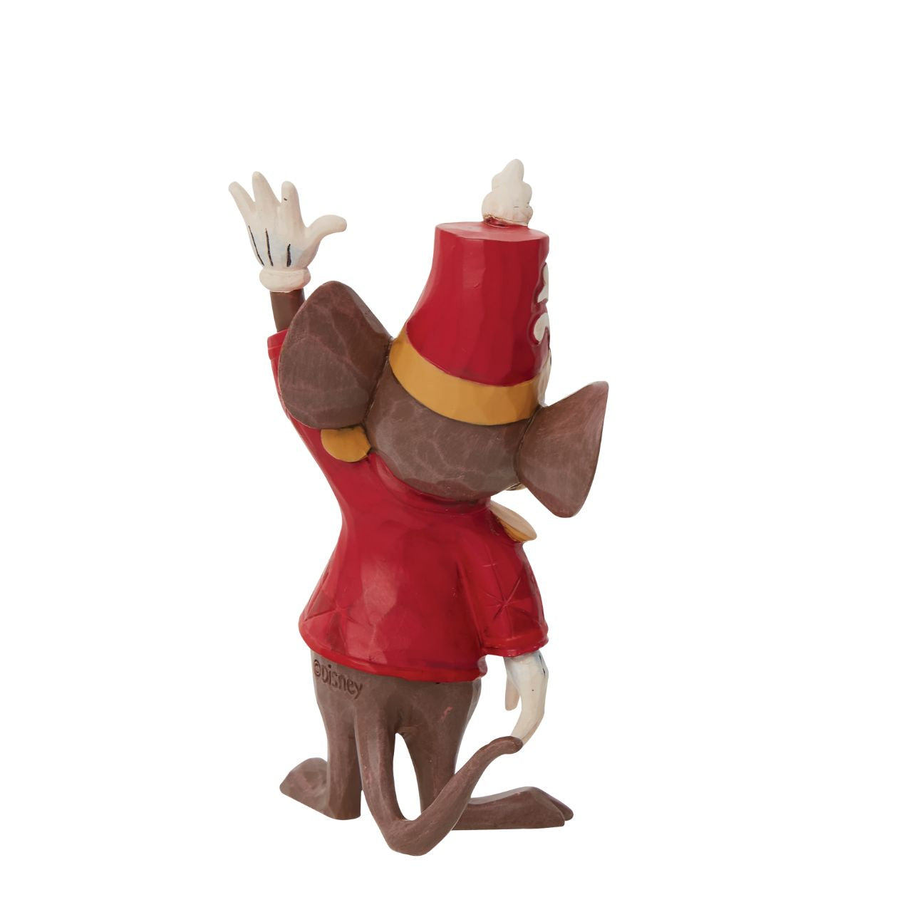 Disney Timothy Mouse Mini Figurine Timothy Q. Mouse is the beloved guardian and mentor of Dumbo, the flying elephant, from Disney's 1941 animated feature film. With a heavy Brooklyn accent and chipper disposition, Timothy waves in this dashing miniature by Jim Shore.
