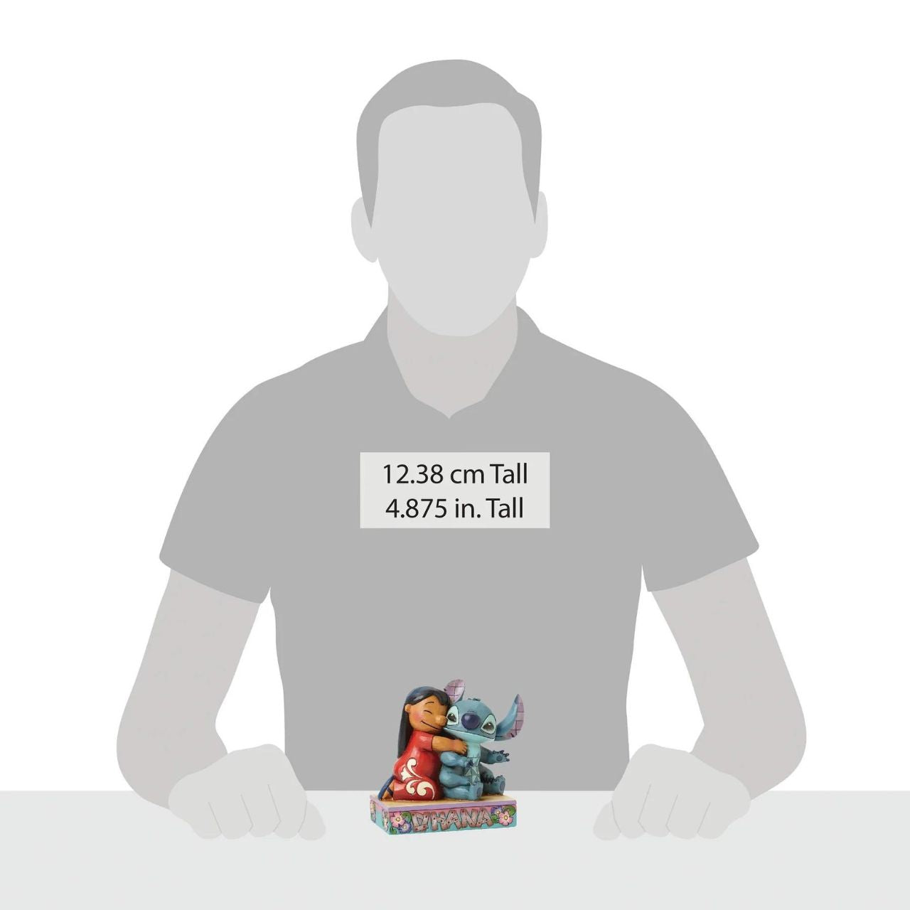 Lilo and Stitch come together in an exemplary display of Ohana which means family. This heart-warming piece has been designed by award winning artist and sculptor, Jim Shore for the Disney Traditions range. The figurine is made from cast stone.