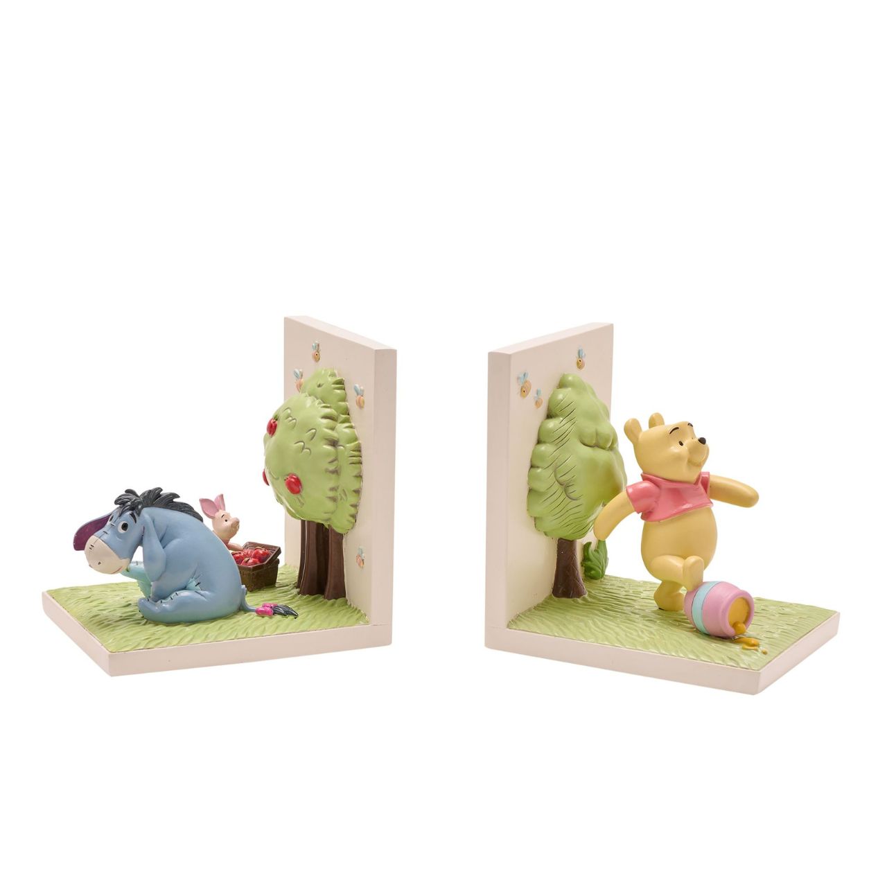 Disney Winnie the Pooh Bookends Delightful Winnie-the-Pooh bookends from DISNEY. Based on the works of A.A.Milne and E.H.Shepard, the charming personalities of Winnie and Eeyore, are readily on display for all to enjoy.