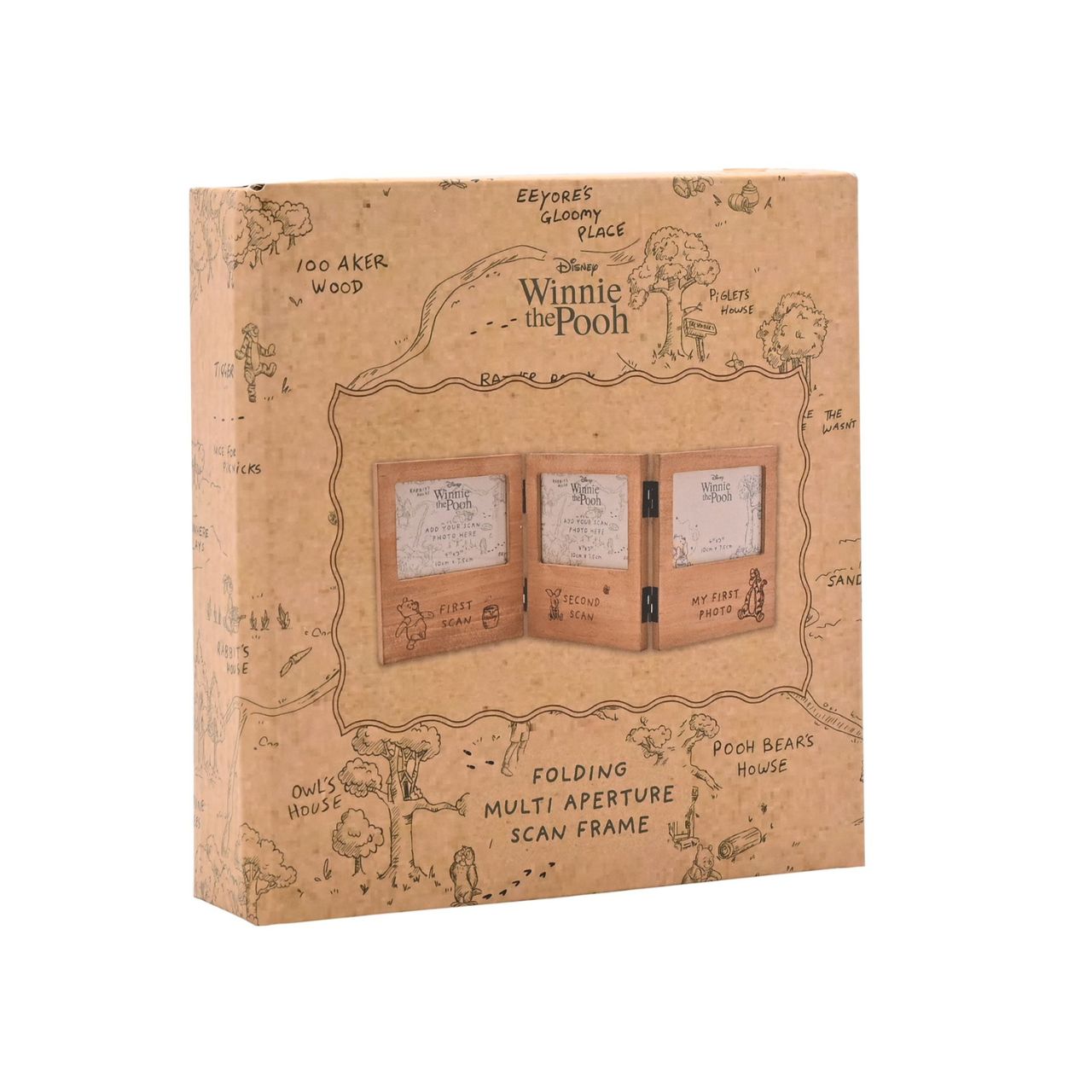 Celebrate your little one's magical milestones with this charming Disney Winnie the Pooh folding multi aperture scan frame from DISNEY.