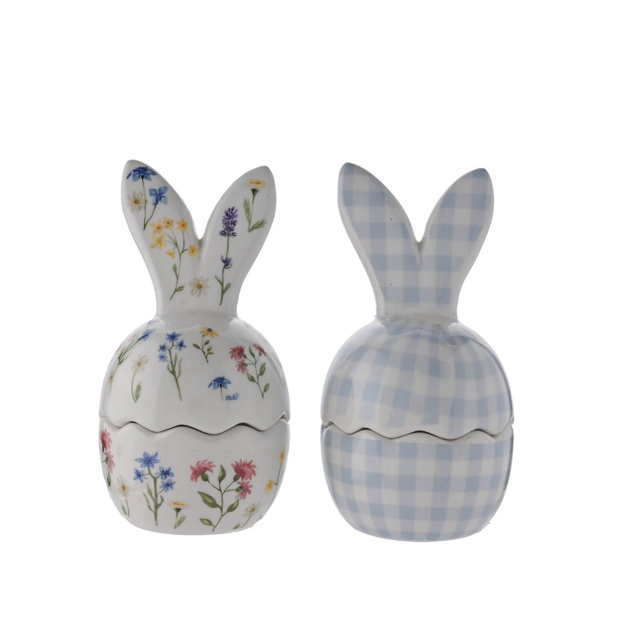 Introduce whimsy with this set of two Bunny Ear Egg Cups. These playful pieces make breakfast exciting for all ages.