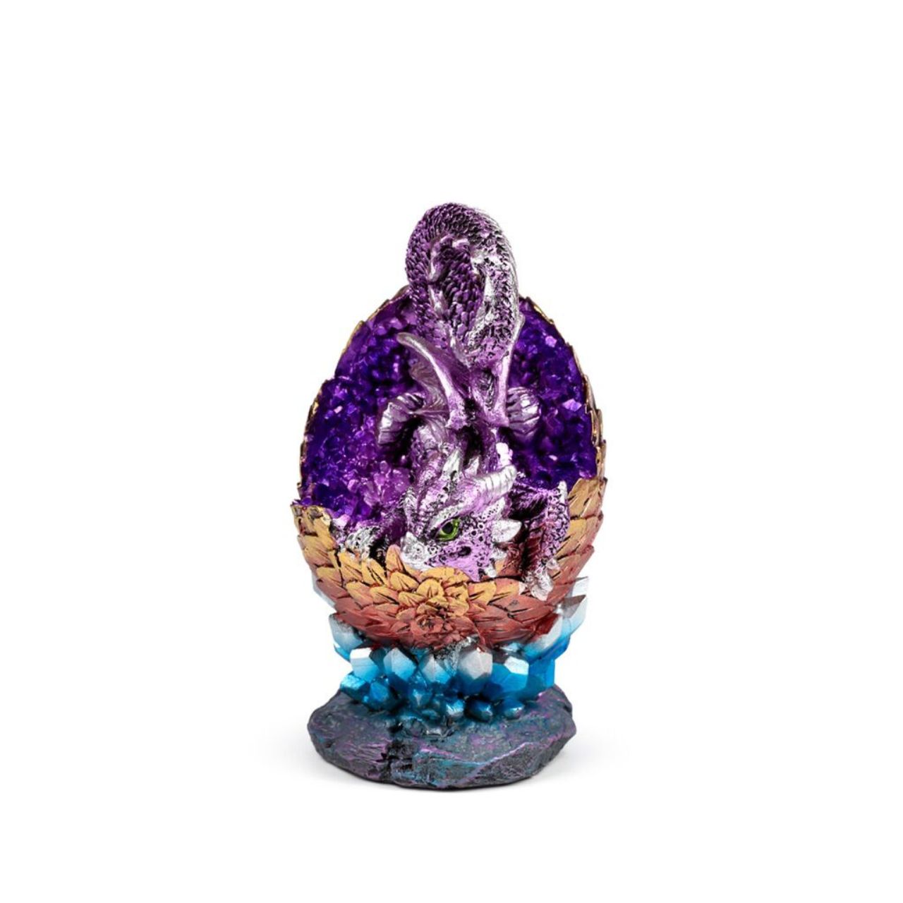 Discover the enchanting Elements Baby Dragon Hatching Crystal Egg, a beautifully crafted collectible that captures the mystique of a dragon’s emergence.