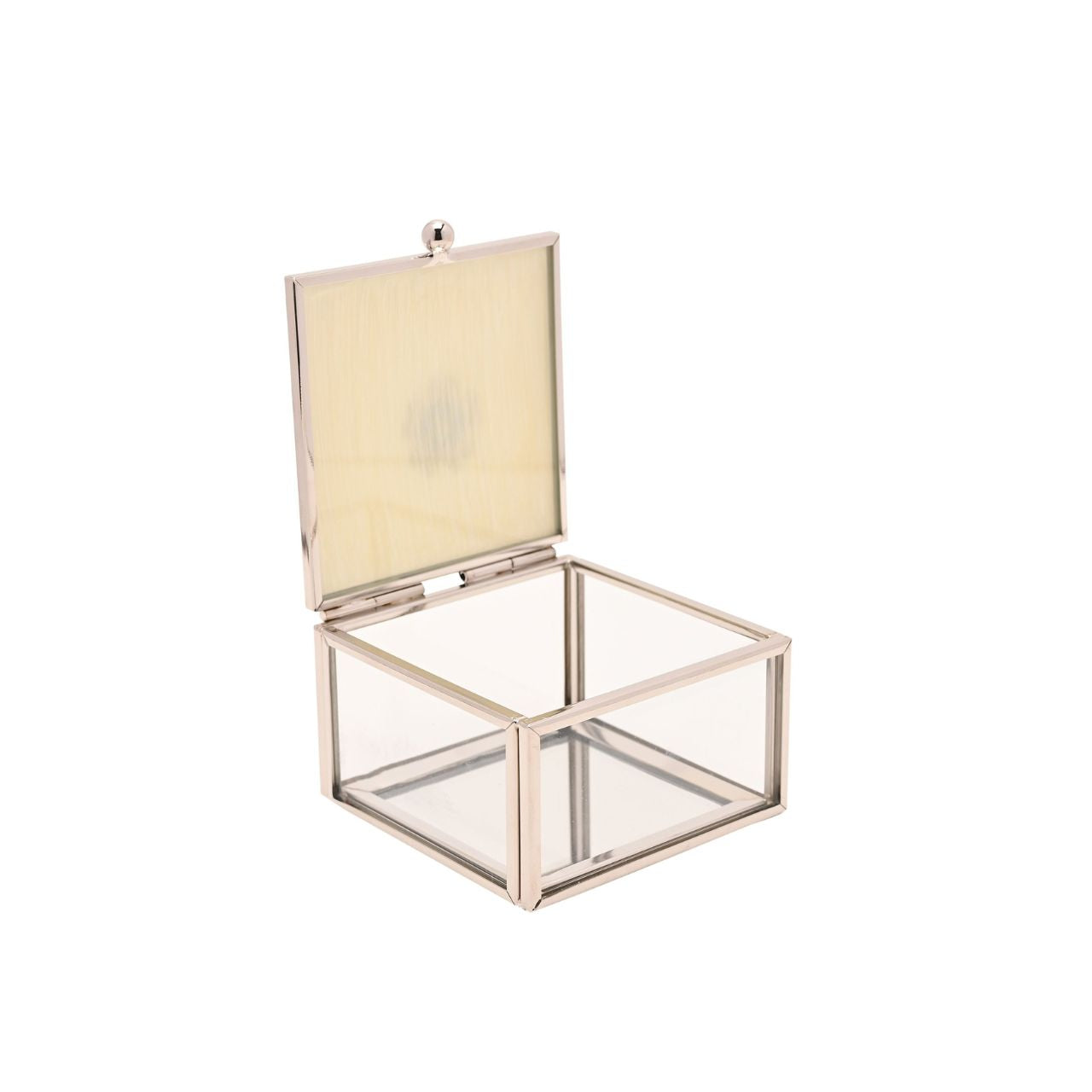 An elegant trinket box with an beautifully soft pink flower embellishment and pearl white epoxy inlay. From the SOPHIA Classic Collection - the home of style and sophistication in women's giftware.