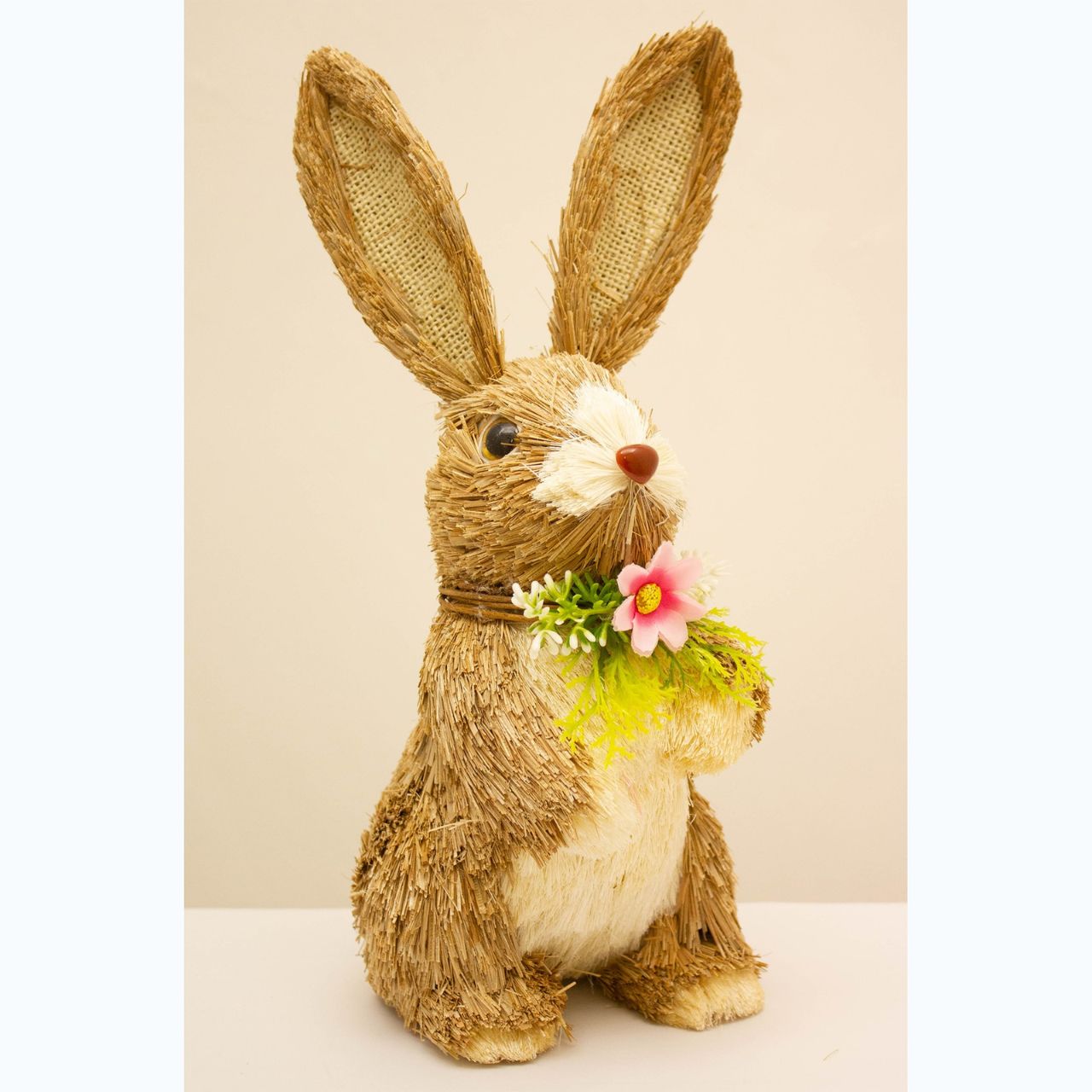 Expertly crafted by Enchante, the Large Easter Country Bunny Standing is a charming addition to your festive decor. Made with high-quality materials, this bunny stands tall in a country-inspired design. Add a touch of whimsy and tradition to your Easter celebration with this adorable bunny.