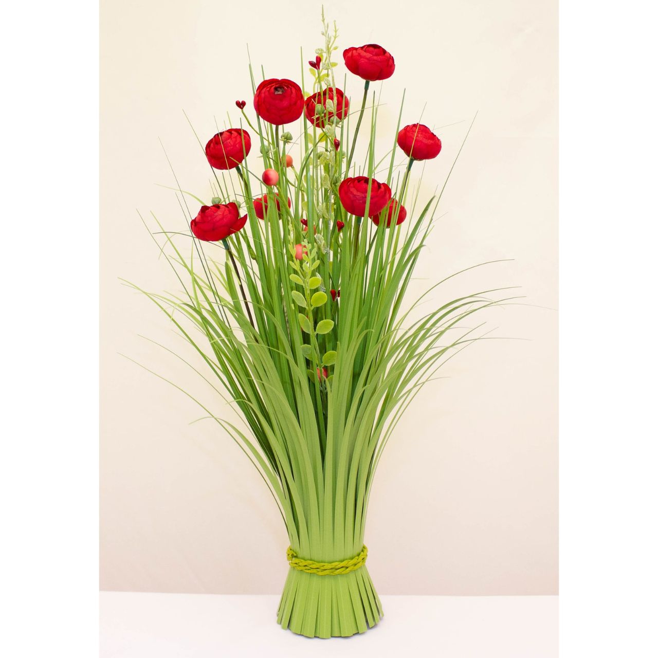 Enchante Red Ranunculus Small Floral Sheaf 50cm We have a beautiful range of faux flowers and wreaths available, so whether you’re after a seasonal display for your home, a garland of foliage for the staircase, stunning spring wreath you can use year after year, we’ve got you covered.