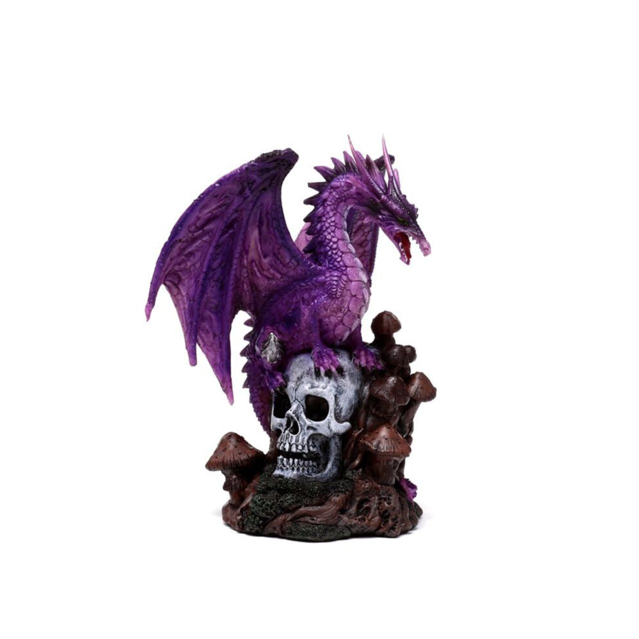 Discover the Enchanted Nightmare Amethyst Spirit of the Forest Skull Dragon, a captivating blend of mystique and elegance. Crafted with rich amethyst hues, this intricate piece embodies the enigmatic spirit of the forest entwined with dragon lore.