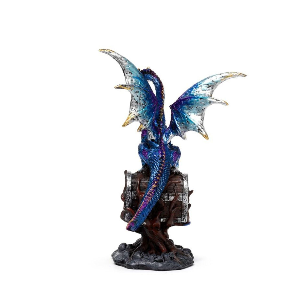Discover the Enchanted Nightmare Treasure Tree Dragon, a captivating blend of mythical charm and intricate design. This exquisite dragon figurine showcases a mesmerizing interplay of shadows and light, evoking a sense of mystery and wonder.