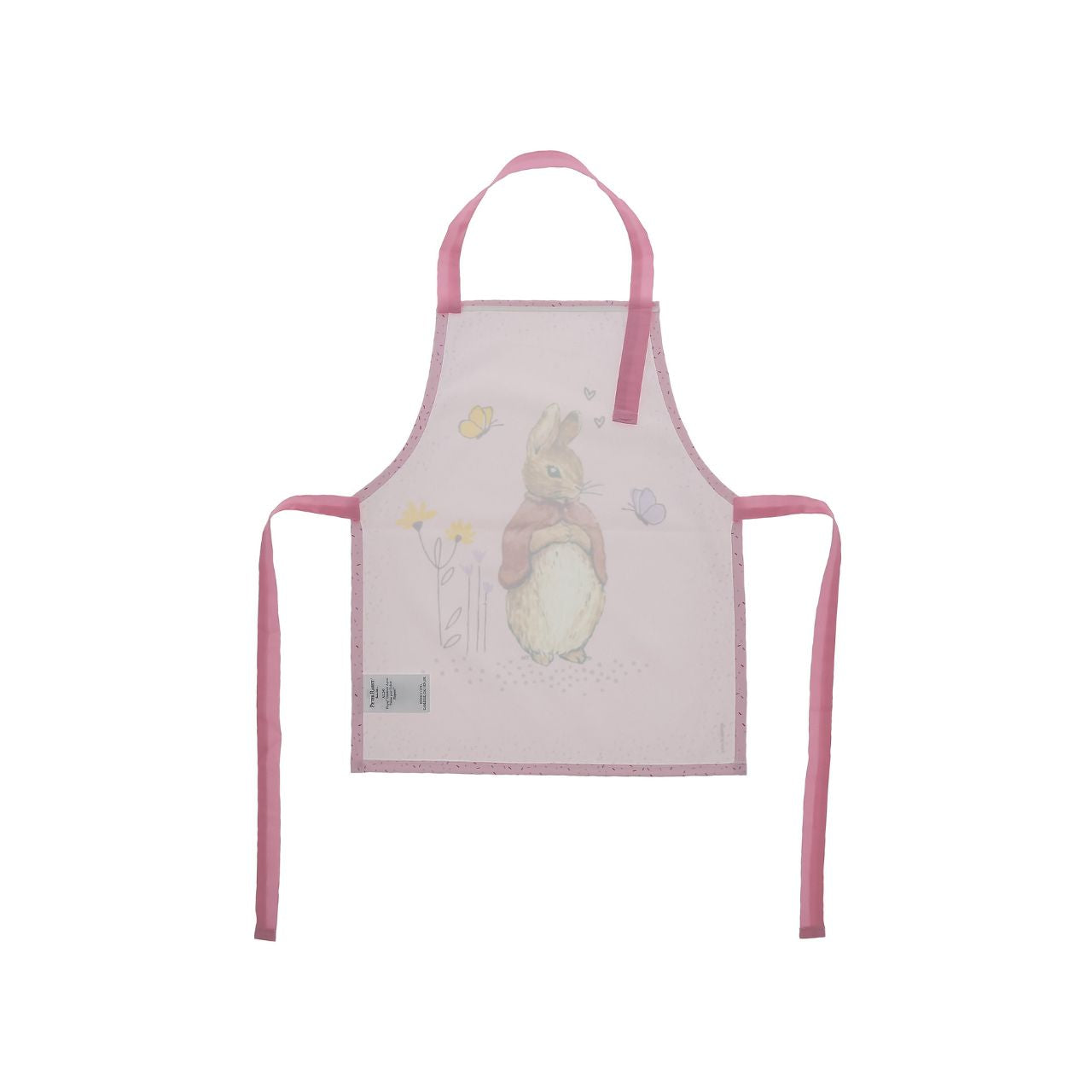 Introducing the delightful Flopsy Bunny apron, designed to make every cooking or crafting adventure a memorable one. Crafted with a super soft, wipeable fabric, it ensures easy clean-up, while the hook & loop tape fastening on the neck tie offers extra safety and comfort for your little one.