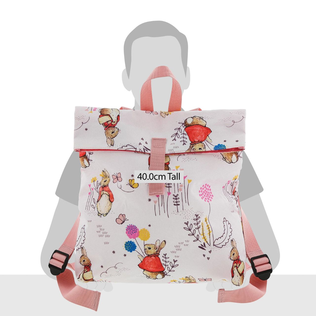 Beatrix Potter Flopsy Children’s Backpack This adorable Flopsy bag is made from high quality material and also features a waterproof fabric lining, perfect for outdoor adventures, sleepovers and school. This is a fun and practical backpack, has been perfectly detailed with original illustrations, taken from the Beatrix Potter stories.