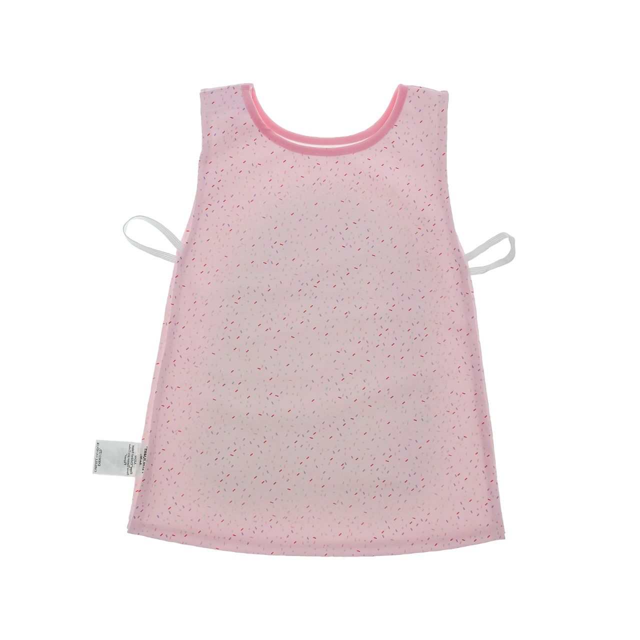 Introducing the charming Flopsy Bunny Tabard, designed with both style and practicality in mind. Featuring hook & loop tape fastening at the neck and elasticated sides, this bib is easy to put on and adjust, ensuring a snug fit for your little one.