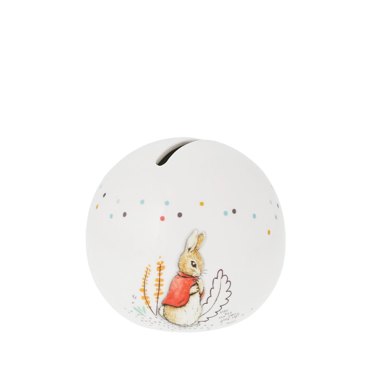 Delight your customers with our exquisite Flopsy bunny Money Bank, a must-have addition for any retail collection featuring beloved literary classics. Crafted from high-quality materials, this charming piece showcases beautifully embossed character artwork, bringing Beatrix Potter's iconic illustrations to life with intricate detail and vibrant colour.
