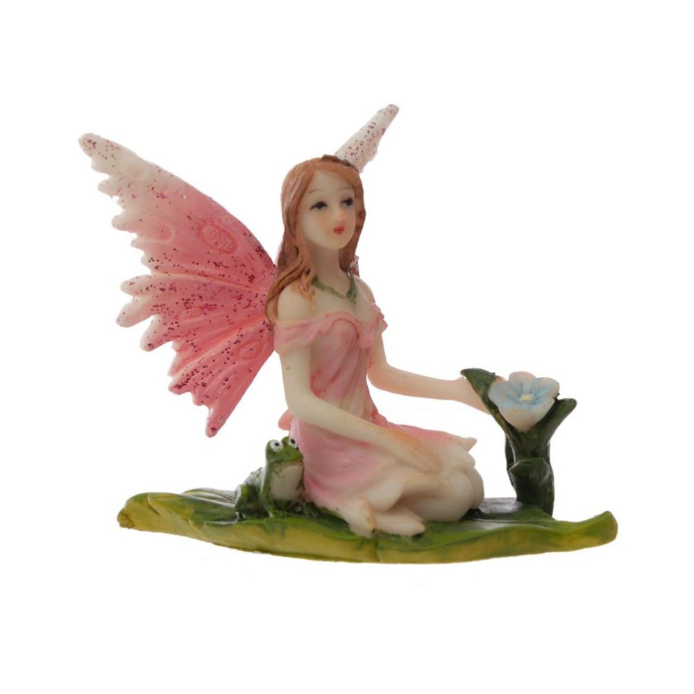 Flora & Fauna Meadow Flower Fairy Figurine - Material: Resin - Height 6cm Width 7cm Depth 5.5cm