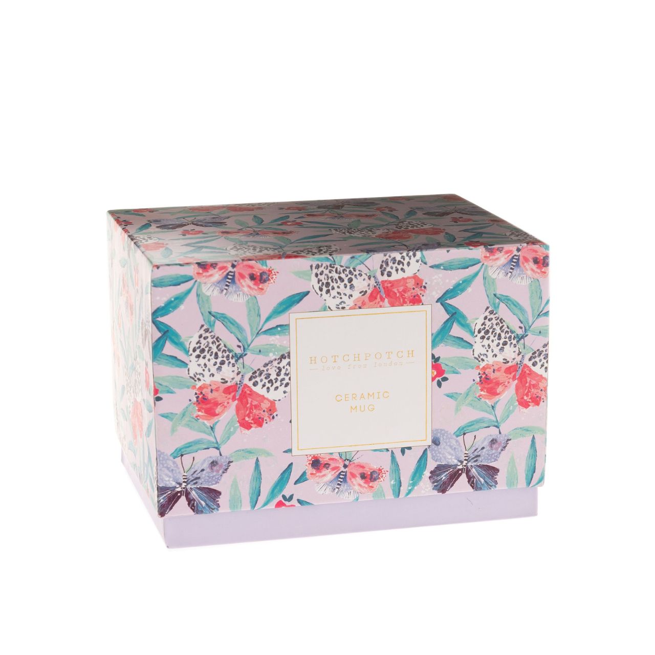 Butterfly Design Mug Put a spring in your step with this delightful floral mug. The mug is decorated with a floral print and an on-trend butterfly.