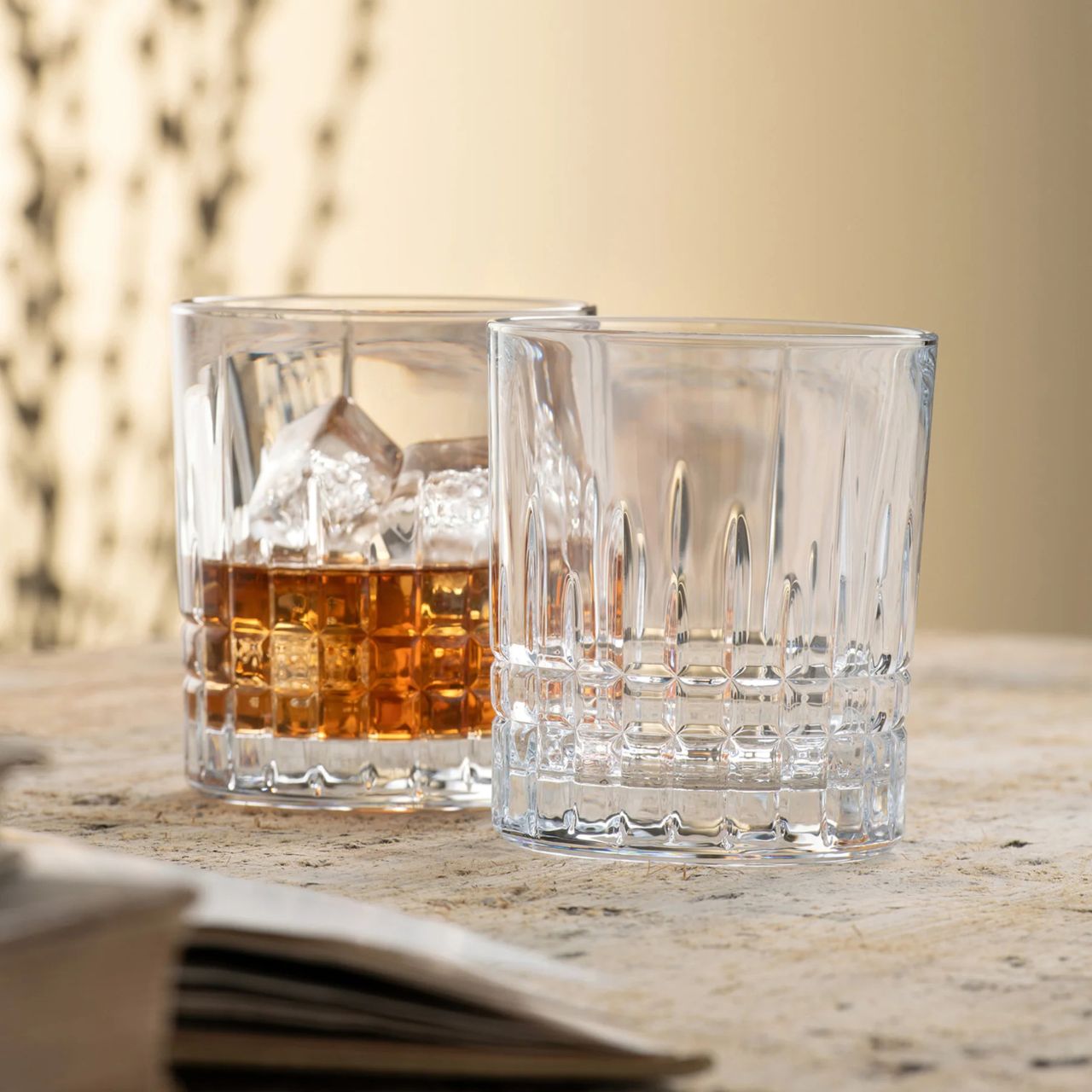 Indulge in the rich aromas and flavours of your favourite whiskey with our Liffey pair of double old fashioned tumblers. Crafted with precision and elegance, these glasses are designed to enhance your sipping experience, whether you're enjoying a solitary moment of relaxation or entertaining guests with sophistication.