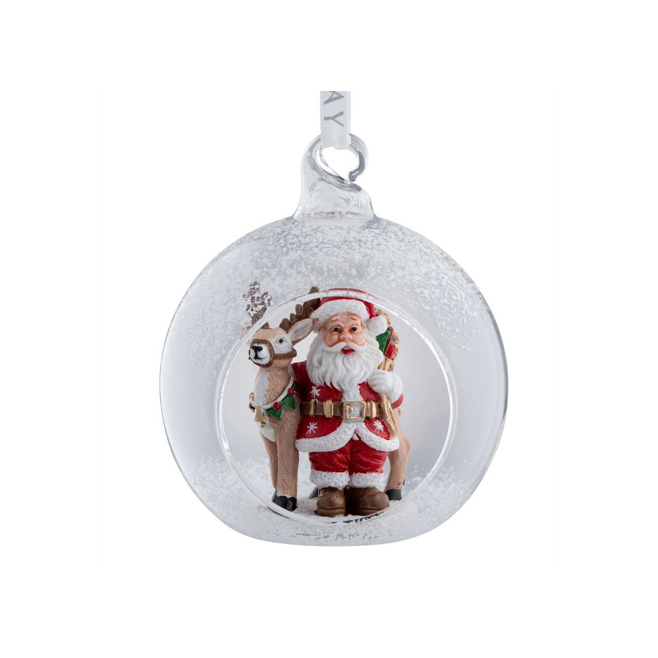 It's all in the detail... Take a peak at our Santa & Reindeer Hanging Crystal Bauble. This stunning bauble is sure to make your tree stand out from the rest.