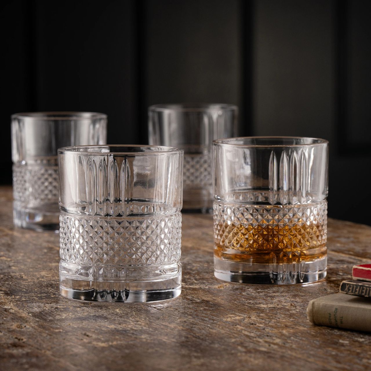 Galway Crystal Eyre DOF Whiskey Set of 4