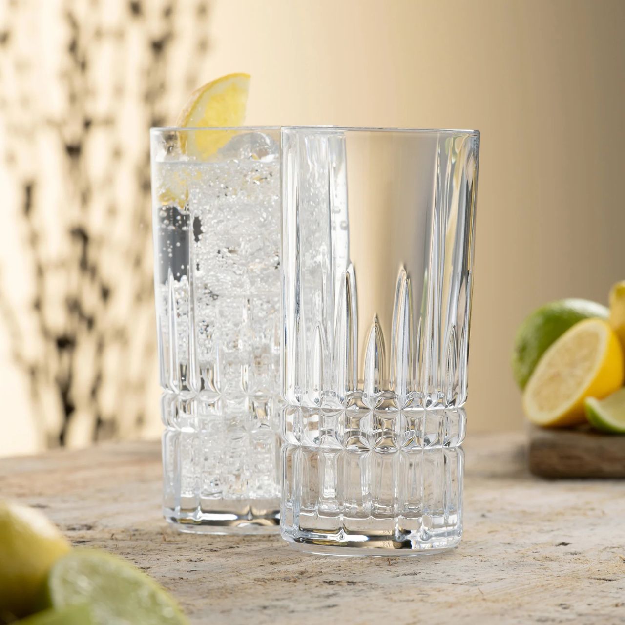 Our new Liffey highball glass. Crafted with precision and style, this highball glass is more than just a vessel for your favourite beverages—it's an experience.