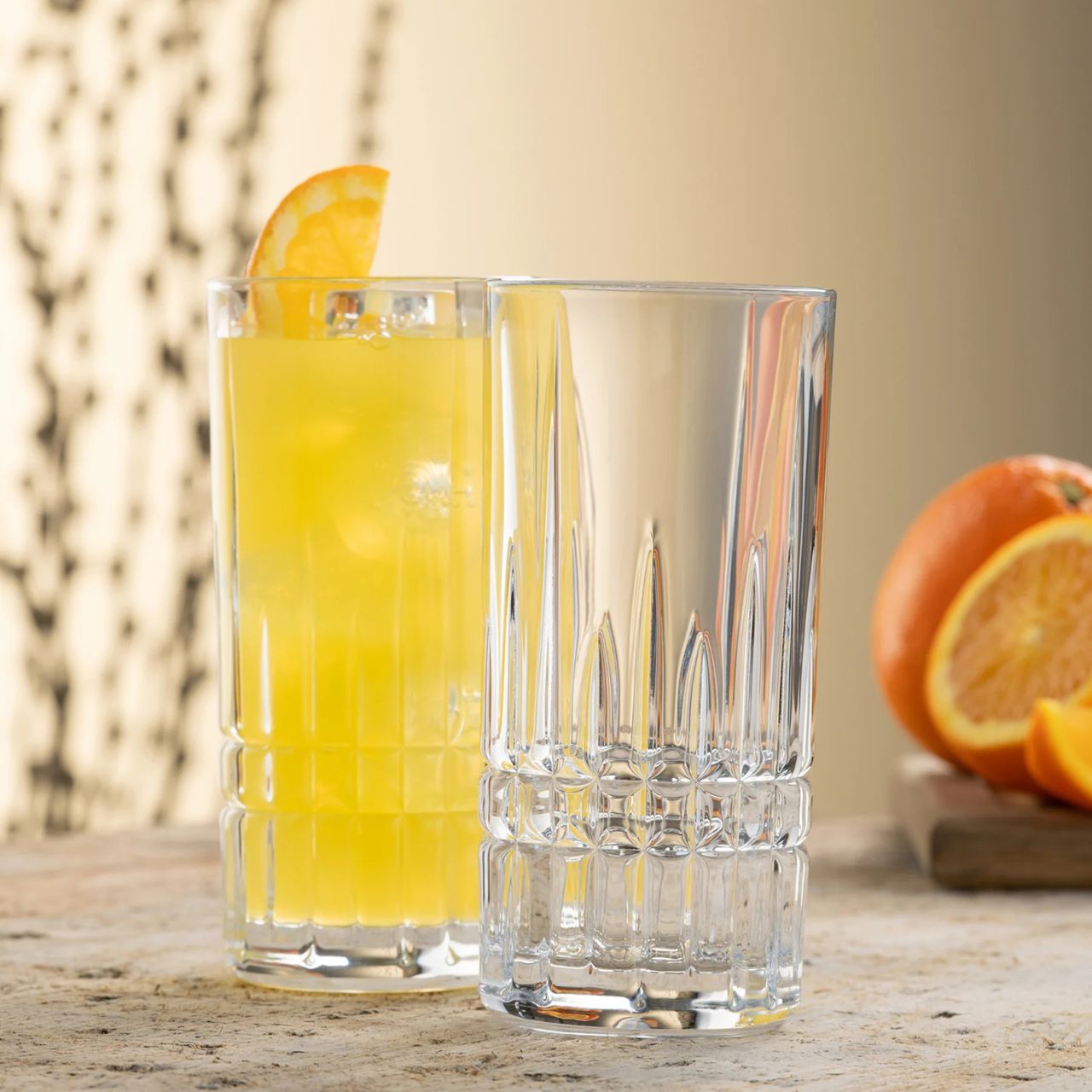 Our new Liffey highball glass. Crafted with precision and style, this highball glass is more than just a vessel for your favourite beverages—it's an experience.