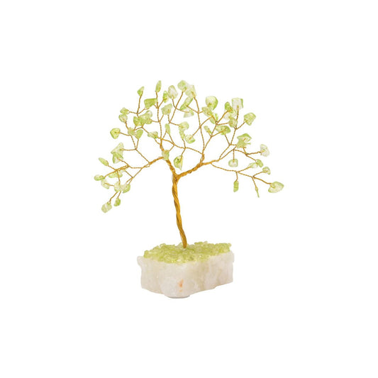 Gemstone Tree - Peridot  A miniature peridot gemstone tree from Serenity by SOPHIA.  This vivid gemstone tree radiates positive energy around living spaces.