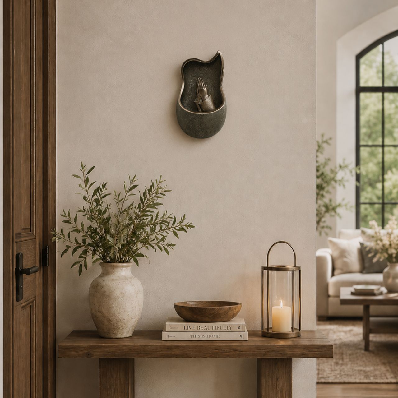 This holy water font is a perfect gift for the new home