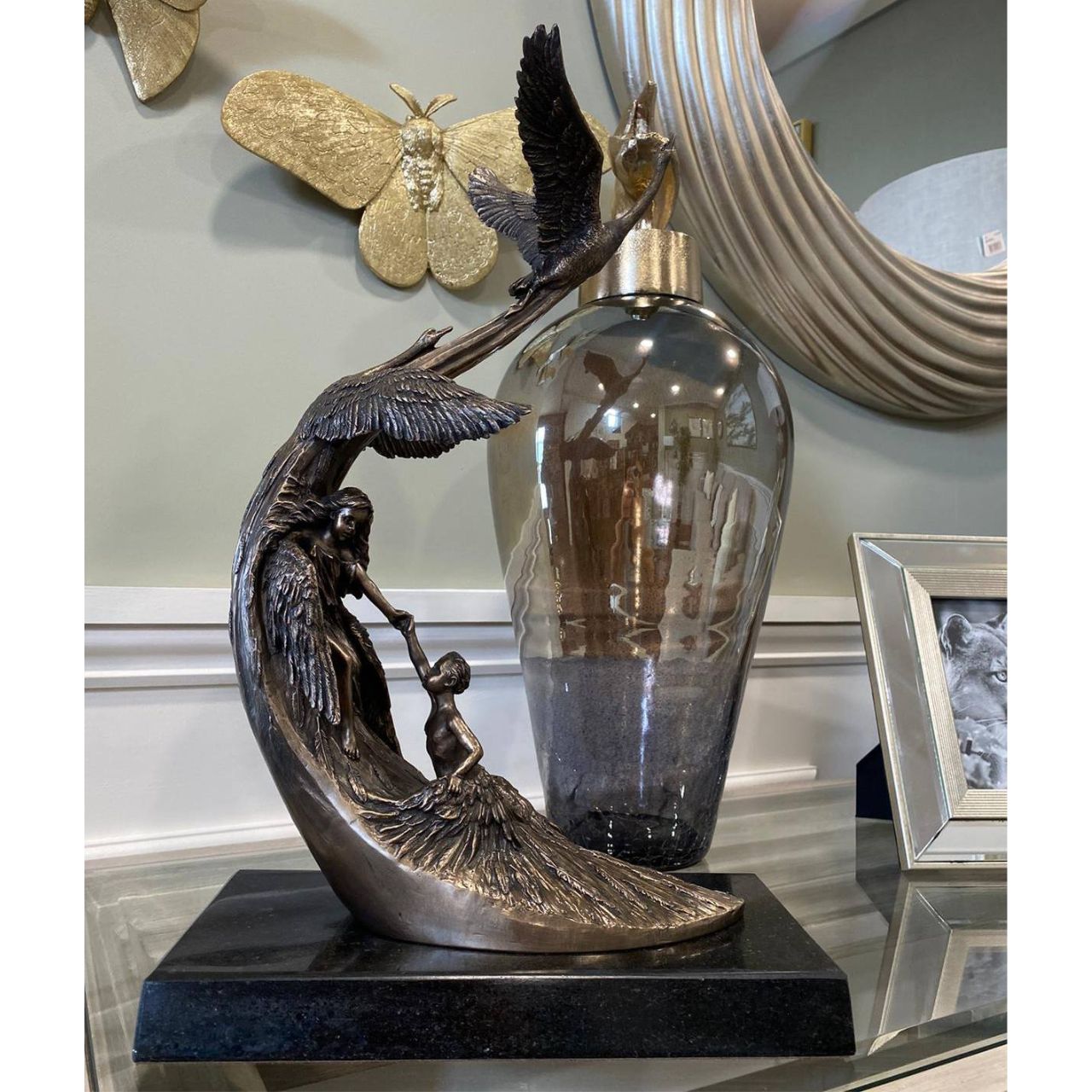 This is the latest in the Children of Lir, which was introduced in 2013. It is a stunning piece set on a marble base.