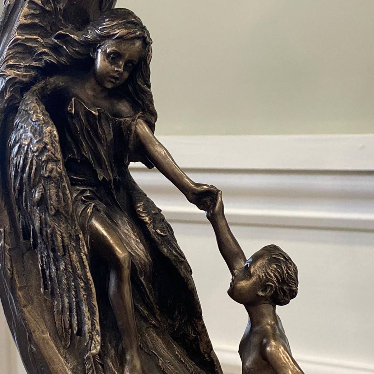 This is the latest in the Children of Lir, which was introduced in 2013. It is a stunning piece set on a marble base.
