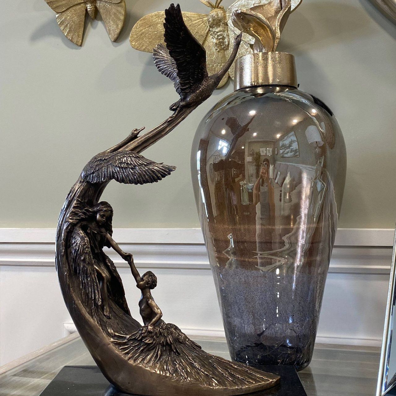 This is the latest in the Children of Lir, which was introduced in 2013. It is a stunning piece set on a marble base.