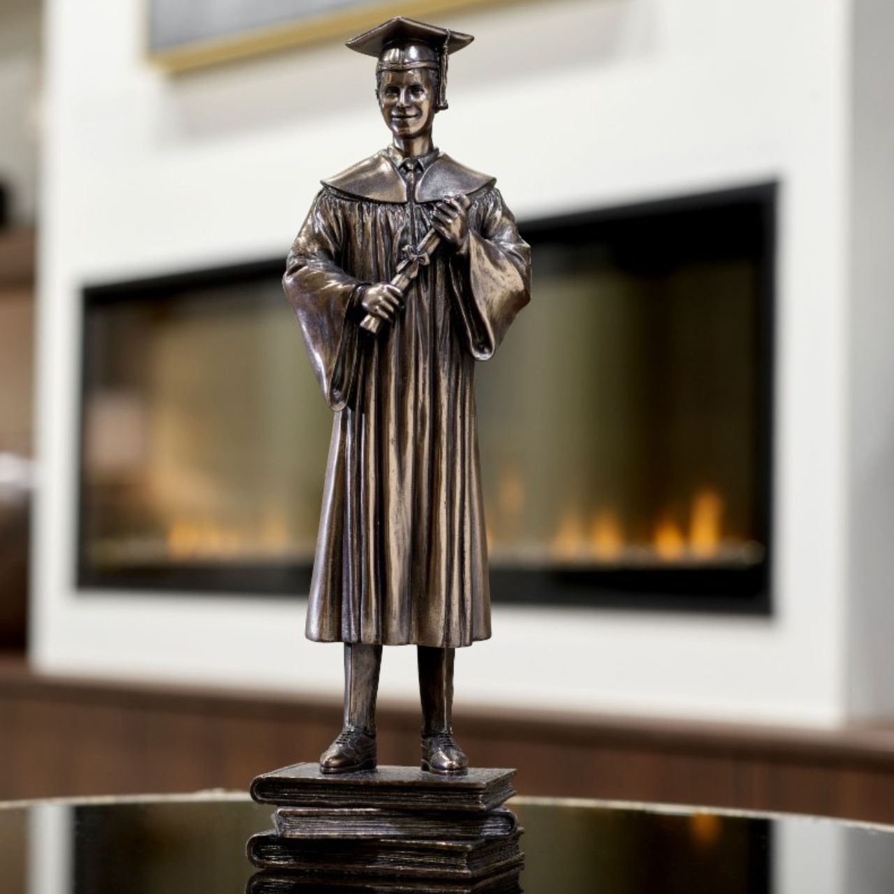 Genesis Male Graduate Figurine   Genesis Sculpture of a Male Graduate