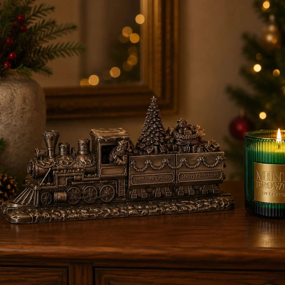 A stunning ornament that is sure to bring festive cheer to your home, beautiful bronze coloured Christmas decoration, by Genesis Ireland.