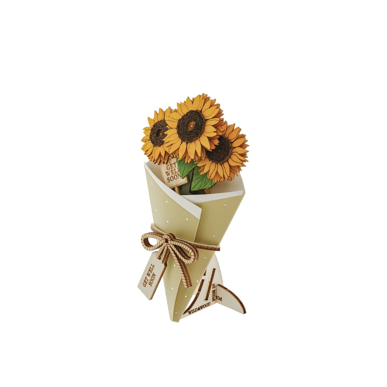 Surprise and delight someone with a beautiful bouquet figural card - Send them loads of love through the post with our letterbox inspired 3D figurine card.