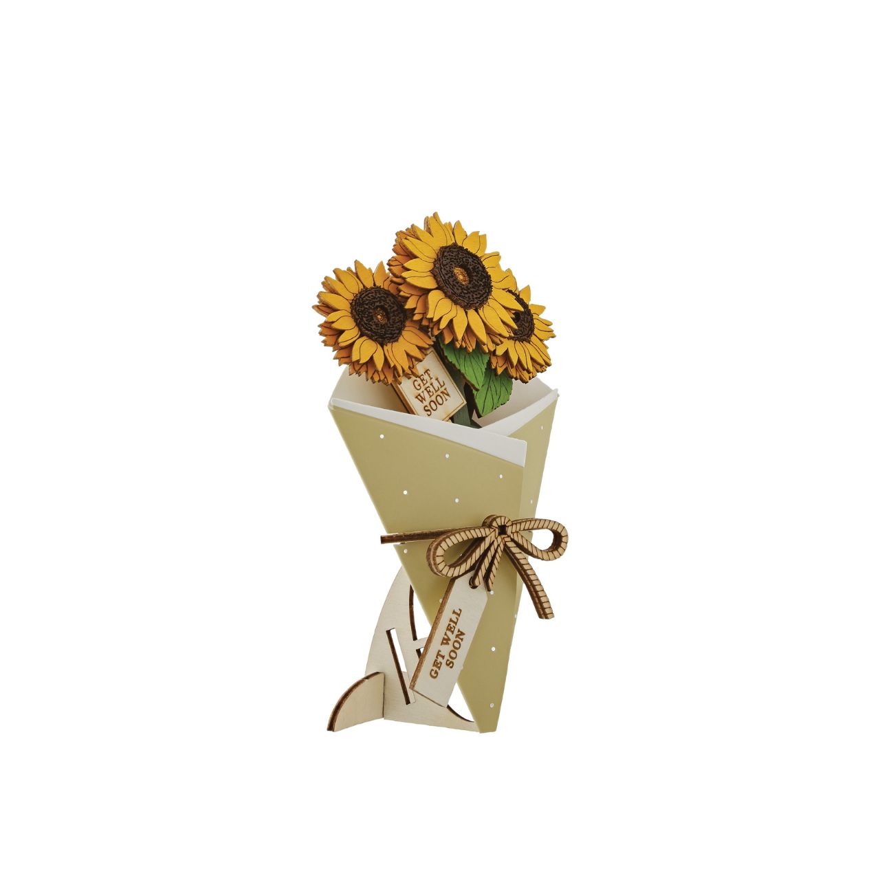 Surprise and delight someone with a beautiful bouquet figural card - Send them loads of love through the post with our letterbox inspired 3D figurine card.