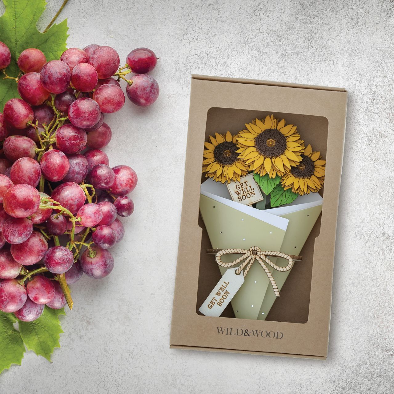 Surprise and delight someone with a beautiful bouquet figural card - Send them loads of love through the post with our letterbox inspired 3D figurine card.