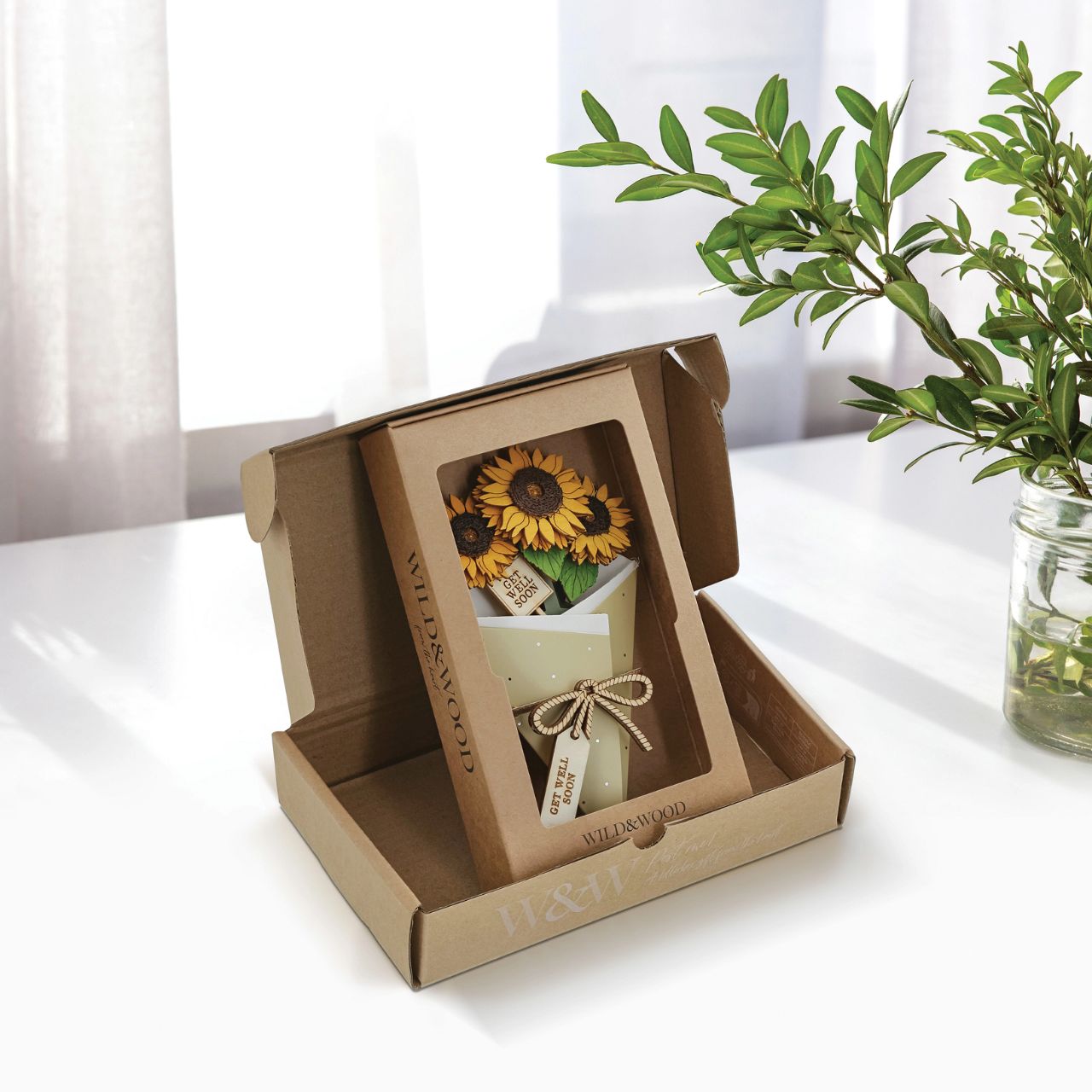 Surprise and delight someone with a beautiful bouquet figural card - Send them loads of love through the post with our letterbox inspired 3D figurine card.