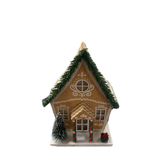 Illuminate your holiday season with our Gingerbread Christmas House LED Decoration. The charming design and bright LED lights create a cozy atmosphere, perfect for any festive occasion. Crafted with high-quality materials, this decoration will add a sweet touch of holiday cheer to your home.