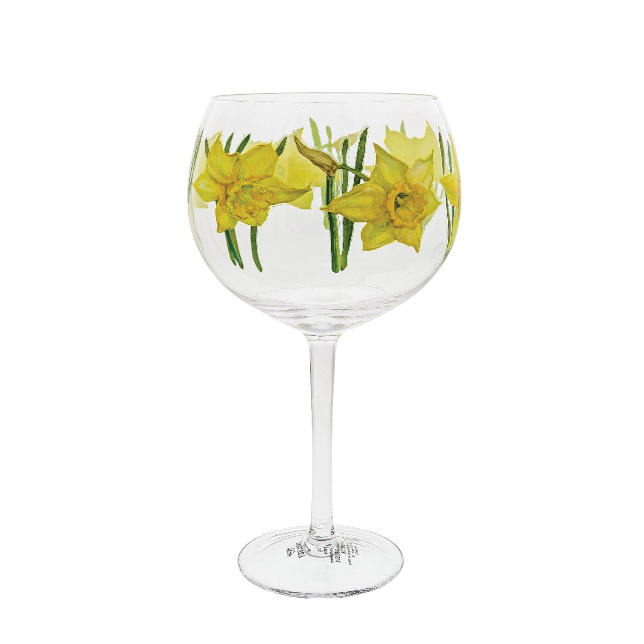 Copa Daffodil Gin Glass The Daffodil gin glass is ideal for celebrating a new path. Daffodils signify the beginning of springtime, they represent rebirth and new beginnings, and so, they are the perfect gift to help someone special celebrate new achievements and goals. Pair with a fresh lemon gin and tonic for a refreshing gift.