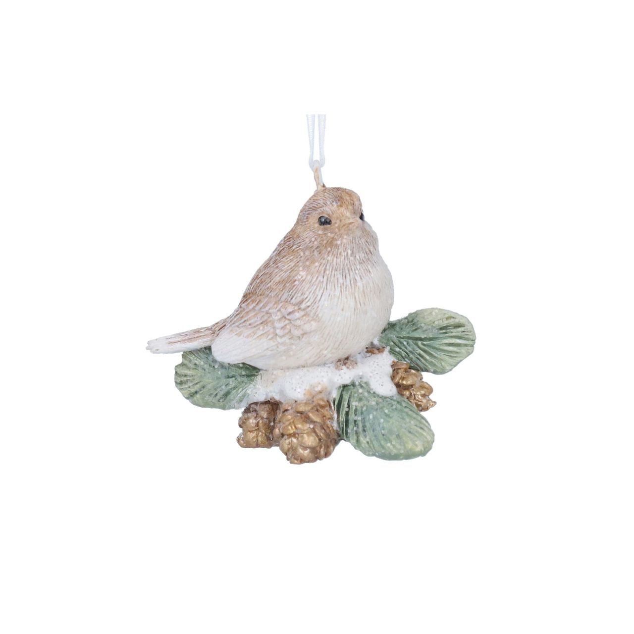 Elevate your holiday décor with the Gisela Graham Bird on Sprig Christmas Decoration. This elegant ornament captures the delicate beauty of a finely detailed bird perched gracefully on a sprig, adding a refined charm to your festive setting.