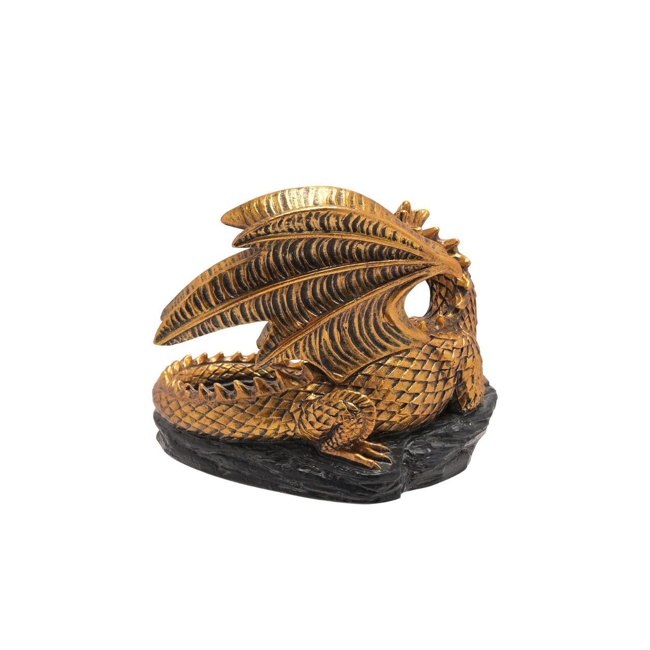 This majestic candle holder captures the mythical world of dragons for those obsessed with fantasy.