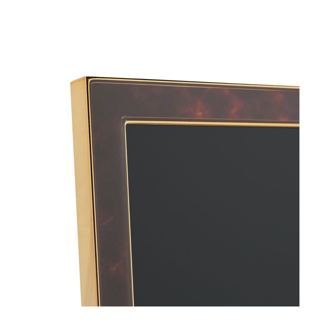 The Impressions Gold Tone Photo Frame 5" x 7" offers a stunning showcase for photographs or artwork.