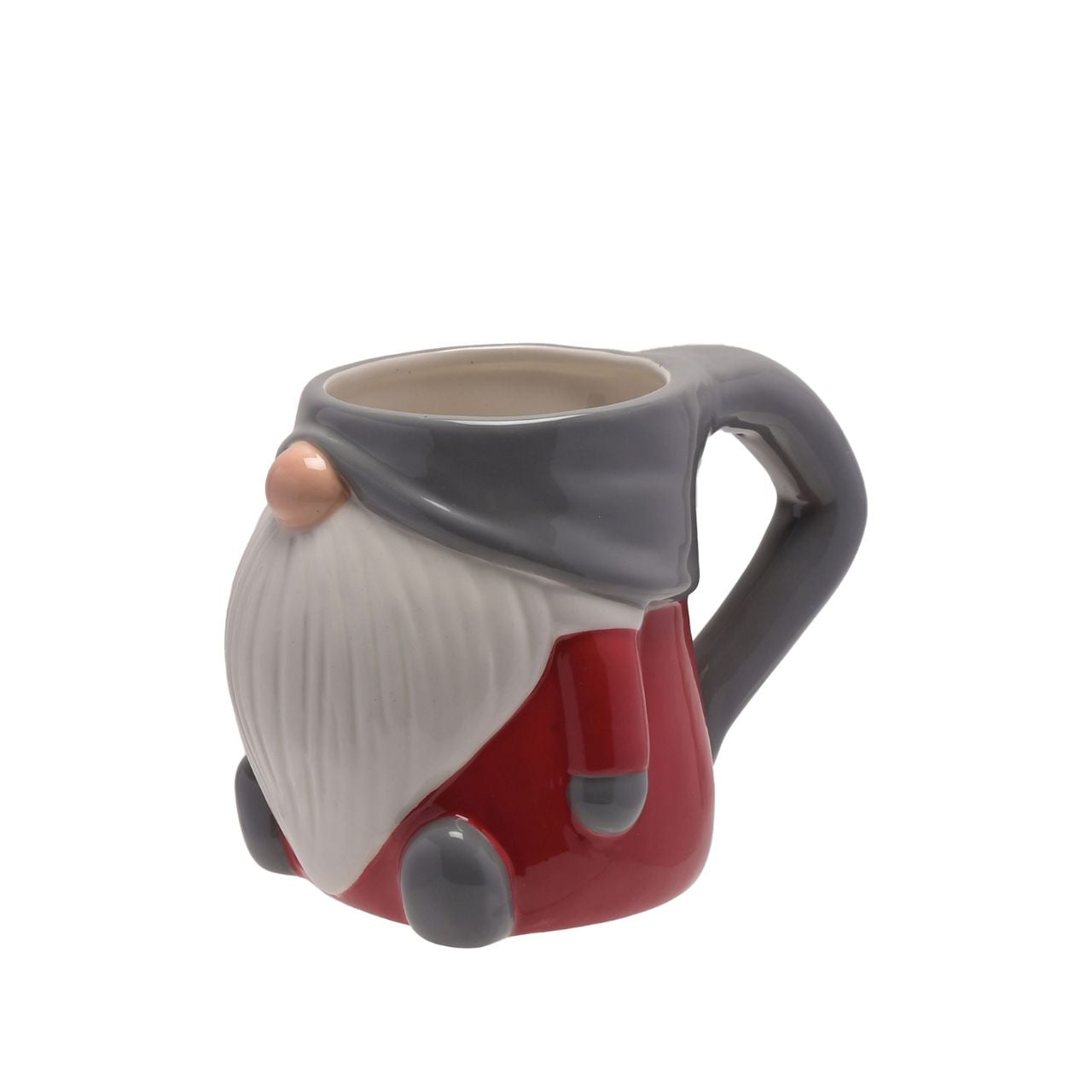 Gonk Christmas Mug A gonk mug by THE SEASONAL GIFT CO. This adorably festive mug makes the perfect home for hot drinks throughout the Christmas season.
