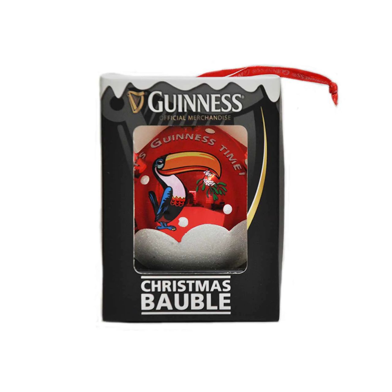 Guinness Christmas Toucan Bauble Red
