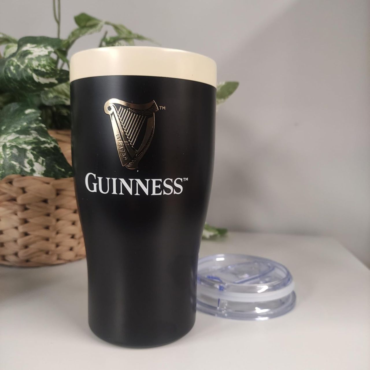 Guinness Official Merchandise, Guinness Pint Shaped, Travel Mug, Tumbler, Hand Wash Only