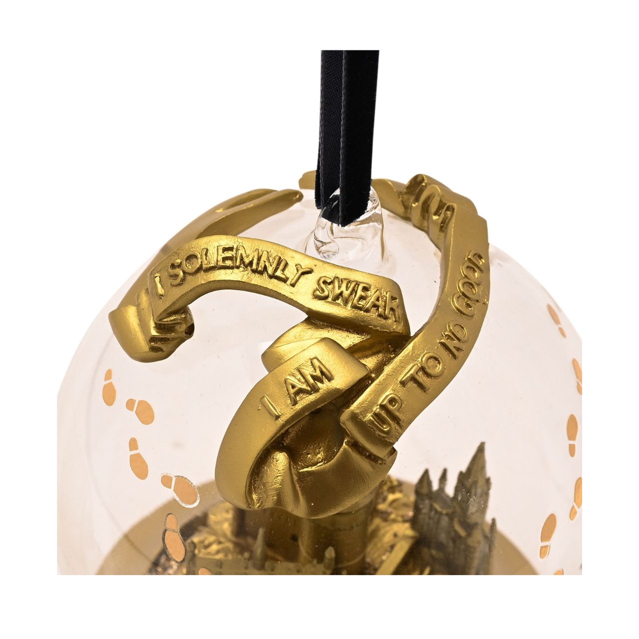 The Warner Bros Harry Potter Alumni LED Collectable Bauble - Hogwarts is a mesmerizing ornament featuring a miniature Hogwarts.