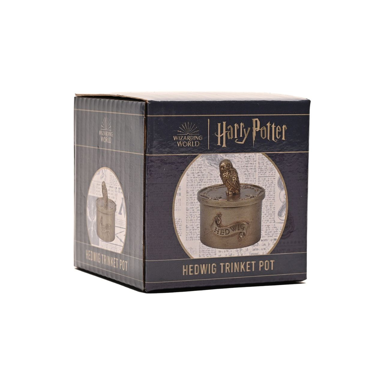 Warner Bros Harry Potter Alumni Trinket Box Hedwig Harry Potter Alumni Trinket Box Hedwig A Hedwig trinket box by HARRY POTTER®. This spellbinding trinket box is adorned Hedwig the Owl and filled with Hogwarts magic.
