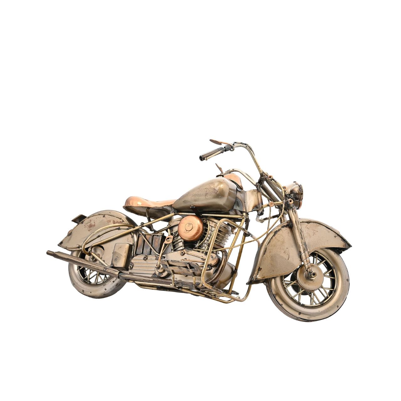 Invoke the spirit of the open road with the Harvey Makin Motorbike Ornament. Inspired by vintage designs, this piece exudes a rugged charm sure to captivate any motorbike enthusiast or collector of unique keepsakes.