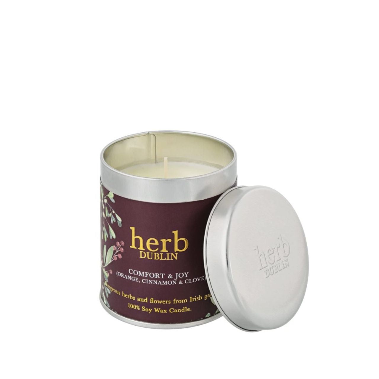 Experience the warmth of the holidays with our Christmas Comfort and Joy Tin Candle. This delightful blend of festive scents will fill your home with comfort and joy.
