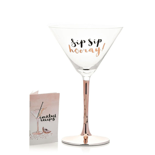 Hotchpotch Luxe Martini Glass - Sip Sip Hooray  This gorgeous martini glass is sure to add some additional fun to your evenings.