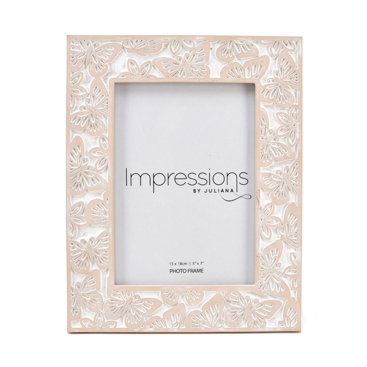 Butterfly Embossed Resin Photo Frame 5" x 7" Bring a delicate touch of nature into your home with this stunning, embossed photo frame.