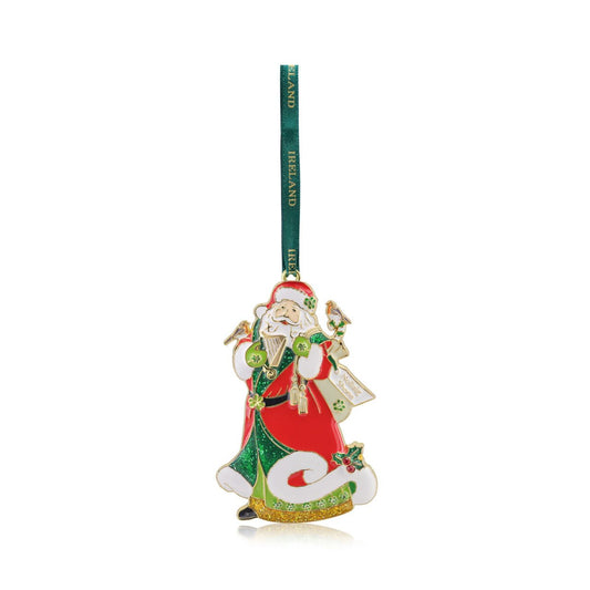 This Ireland Sparkle Santa Christmas Decoration adds a touch of Irish charm and sparkle to your holiday décor. Expertly crafted with attention to detail, this decoration beautifully represents the joy and merriment of Christmas in Ireland. Made from high-quality materials, it will be a beloved addition to your seasonal decorations for years to come.