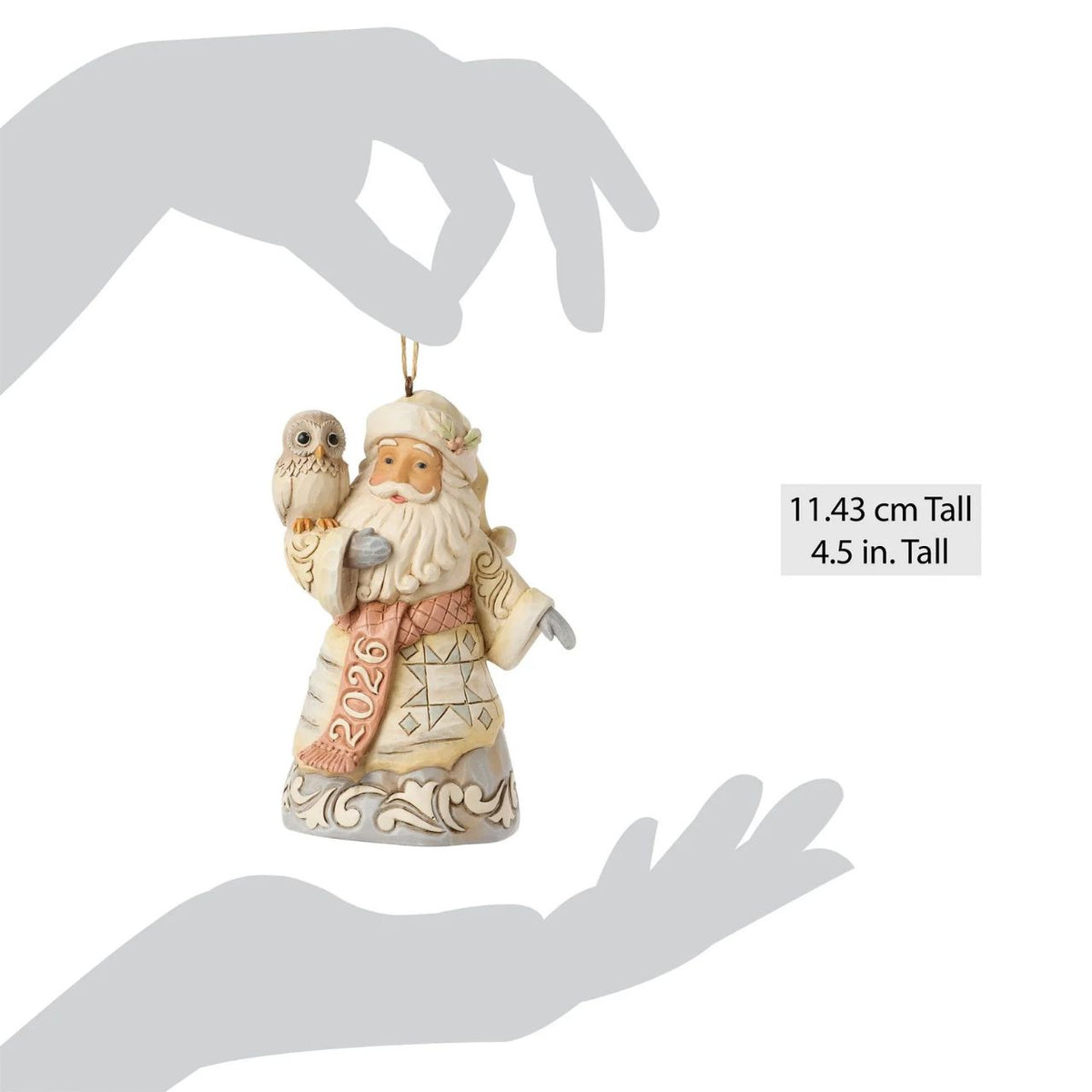 Bring the warmth and wonder of Christmas into your home with the Heartwood Creek by Jim Shore Woodland Dated Santa Hanging Ornament. This hanging ornament not only serves as a stunning decorative item but also as a memorable keepsake.