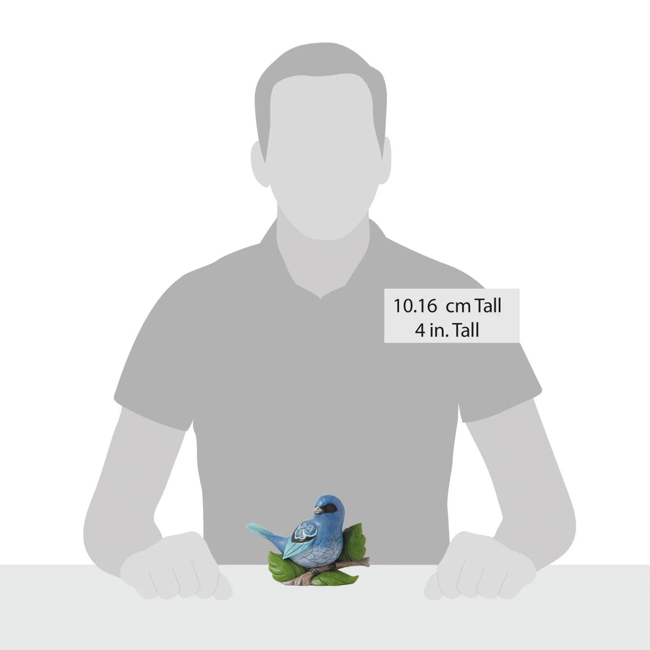 Jim Shore Indigo Melody Indigo Bunting Bird Figurine